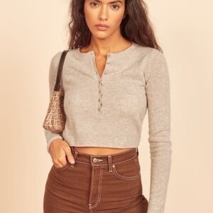 Reformation Clancey Cashmere Sweater
